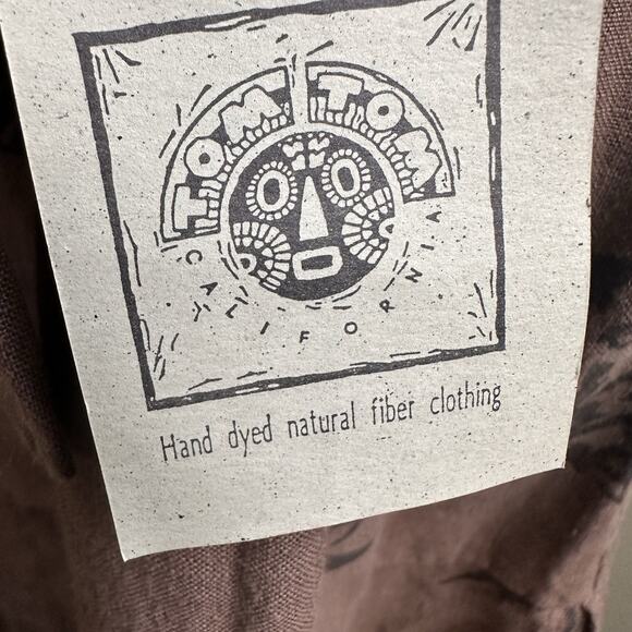 Tom Tom Maxi Boho Dress M Women NEW W Tags Linen Canton Easy Care Long Sl Coco - Picture 13 of 16